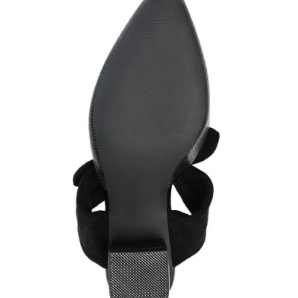 NWT Journee Collection black slip on pointed toe mules size 6 - Picture 6 of 10